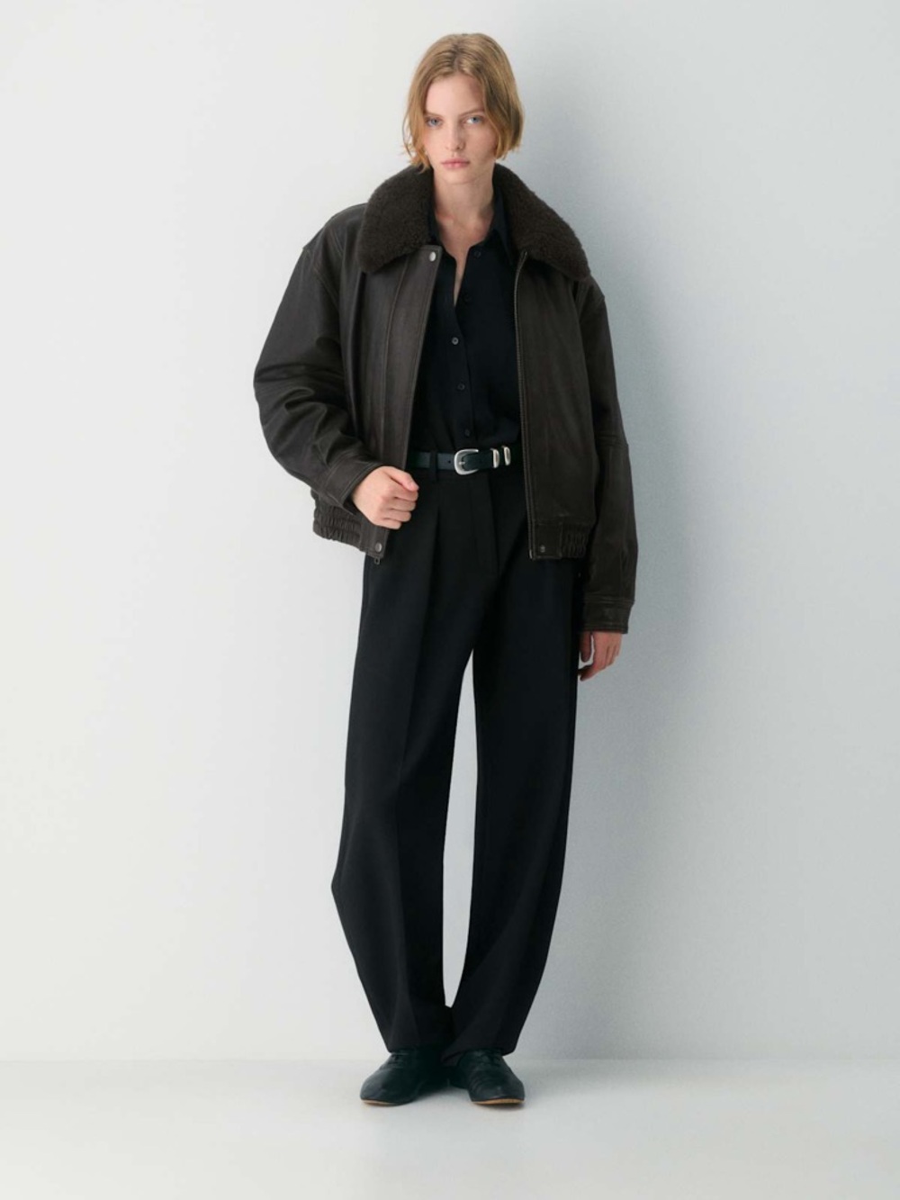 ARITZIA Elliott Aviator Jacket size XS NWT - Picture 2 of 13